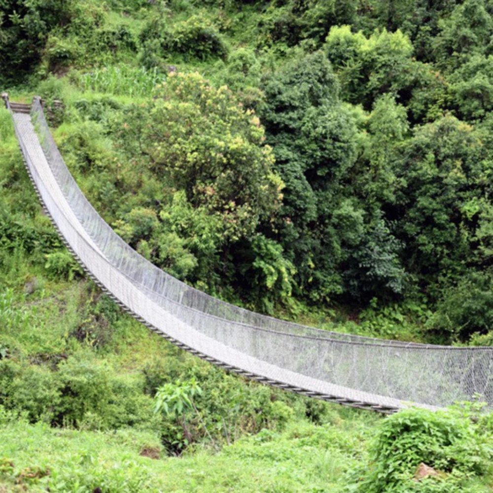 Suspension Bridge Construction at Mijure